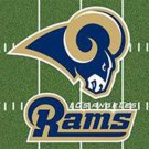 Los Angeles Rams Green Flags 3x5 ft