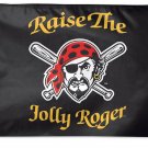 Pittsburgh Pirates Jolly Roger Large Banner flag 3x5 ft