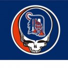Detroit Tigers Dead Skull Banner flags 3x5 ft