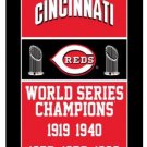 Cincinnati Reds World Series Champions Banner flag 3x5 ft