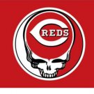 Cincinnati Reds Dead Skull Banner flag 3x5 ft