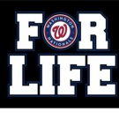 Washington Nationals For Life Banner flag 3x5 ft