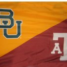 Baylor & Texas A&M Divided Flag 3x5 ft