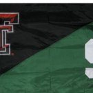 Texas Tech & Michigan Divided Flag 3x5 ft
