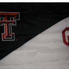 Texas Tech & Oklahoma Divided Flag 3x5 ft