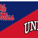 Ole Miss & UNLV Divided Flag 3x5 ft