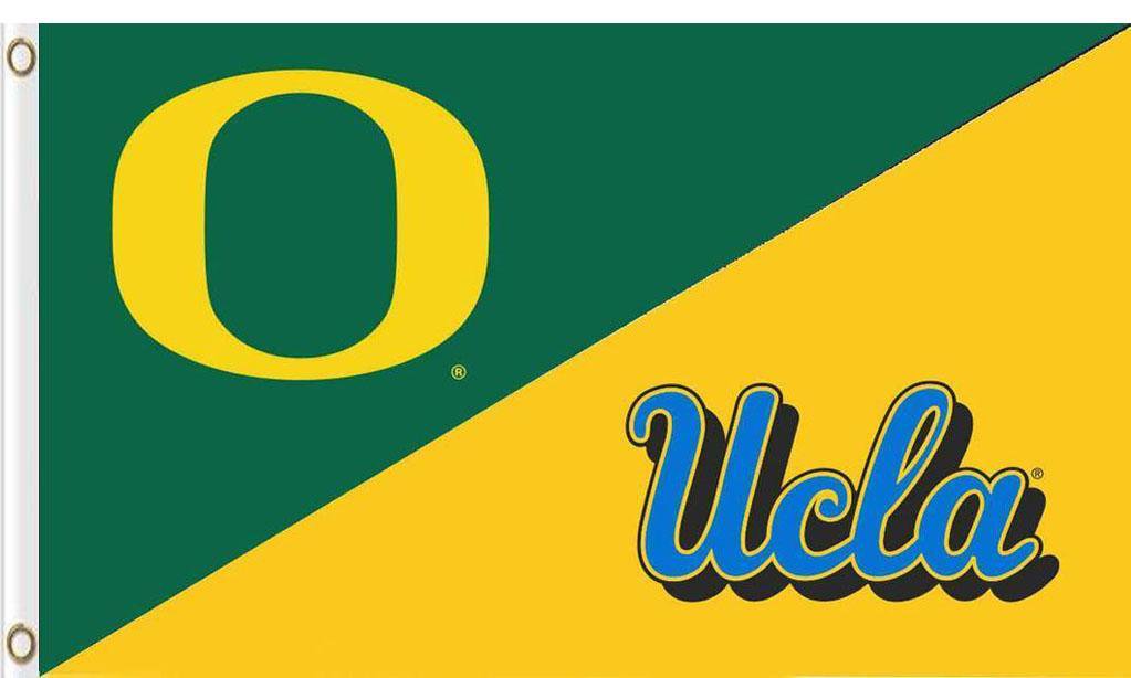 Oregon & UCLA Divided Flag 3x5 ft