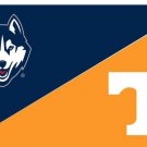 UCONN and Tennessee Divided Flag 3x5 ft