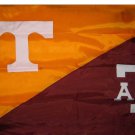 Tennessee and Texas A&M Divided Flag 3x5 ft