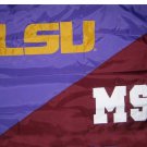 LSU & Mississippi Divided Flag 3x5 ft