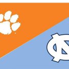 Clemson & North Carolina Divided Flag 3x5 ft