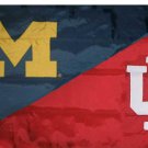 Michigan & Indiana Divided Flag 3x5 ft