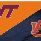 Virginia Tech & Auburn Divided Flag 3x5 ft