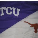 TCU & Texas Divided Flag 3x5 ft