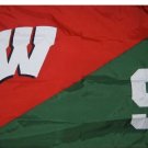 Wisconsin & Michigan State Divided Flag 3x5 ft