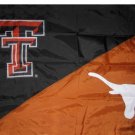 Texas Tech & Texas Divided Flag 3x5 ft