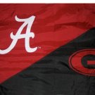 Alabama & Georgia Divided Flag 3x5 ft
