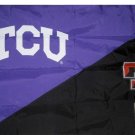 TCU & Texas Tech Divided Flag 3x5 ft