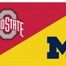 The Ohio State University and Michigan Divided Flag 3x5 ft
