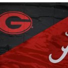 Georgia & Alabama Divided Flag 3x5 ft