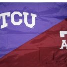 TCU & Texas A&M Divided Flag 3x5 ft
