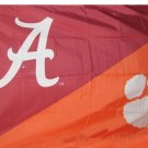 Alabama & Clemson Divided Flag 3x5 ft