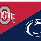 The Ohio State University and Penn State Divided Flag 3x5 ft