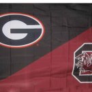 Georgia & South Carolina House Divided Flag 3x5 ft