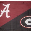 Alabama & Georgia House Divided Flag 3x5 ft