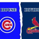 Chicago cubs vs Cardinals Divided flags 3x5 ft
