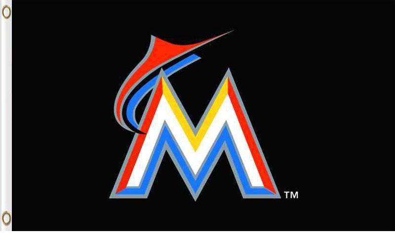 Miami Marlins flags 3x5 ft