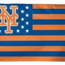 New York Mets Star and Stripes US Banner flag 3x5 ft