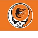 Baltimore Orioles Dead Skull Banner Flag 3x5 ft