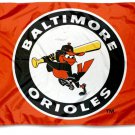 Baltimore Orioles Vintage Banner Flag 3x5 ft