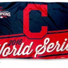 Cleveland Indians 2016 AL Champions and World Series Banner flags 3x5 ft