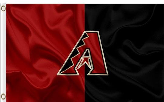 Arizona Diamondbacks Logo Black Red Banner flags 3x5 ft