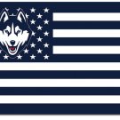 University of Connecticut Huskies Star and Stripes Banner Flag 3x5 ft