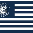 Connecticut Huskies Stripes Banner Flag 3x5 ft