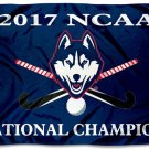Connecticut Huskies 2017 Hockey National Champions Flag 3x5 ft