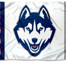 Connecticut Huskies White College Flag 3x5 ft
