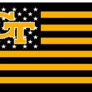 Georgia Tech Yellow Jackets Star and Stripes Banner Flags 3x5 ft