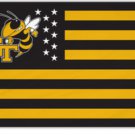 Georgia Tech Yellow Jackets Nation Stripes Flags 3x5 ft