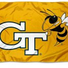 Georgia Tech Yellow Jackets Gold College Flags 3x5 ft