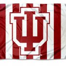 Indiana Hoosiers Candy Stripe Flags Banners 3x5 ft