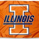 Illinois Fighting Illini Throwback Logo Banner Flags 3x5 ft