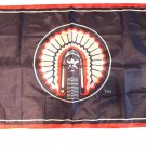 Illinois Fighting Illini Black Banner Flags 3x5 ft