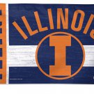 Illinois Fighting Illini Throwback Vintage Banner Flags 3x5 ft