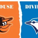 Baltimore Orioles and Toronto Blue Jays divided flag 3x5 ft