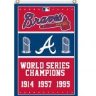 Atlanta Braves champions flag 3x5 ft