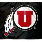 Utah Utes Black Feather Banner flag 3x5 ft